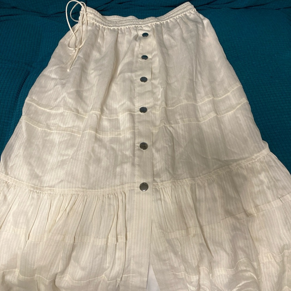 COPY - Coach  elastic waist midi Skirt In beige Women’s Size 0
